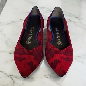 Rothy's Red and Black Women's Flats